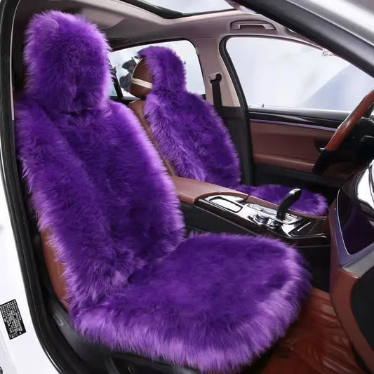 1PC Fuzzy Faux Fur Car Seat Cover