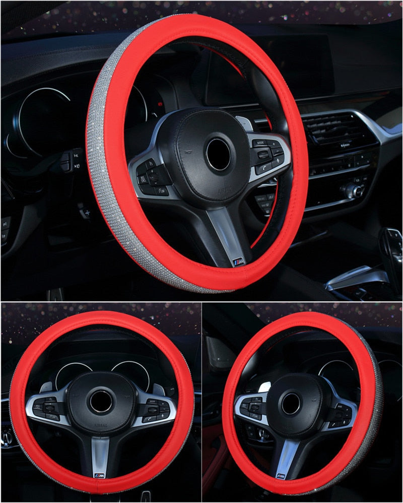 38cm Women's Car Steering Wheel Cover